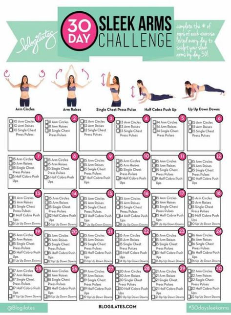 30 Day Arm Challenge Workouts - A Less Toxic LifeA Less Toxic Life 30 Day Arm Challenge, 30 Day Arm, Arm Challenge, Workout Plan For Men, Fat Belly, Workout Plan For Beginners, Michael Johnson, 30 Day Fitness, Printable Workouts