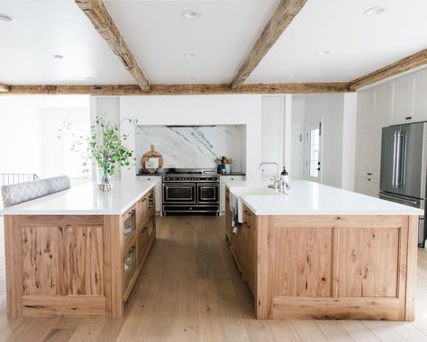 8 Inspiring Non-White Kitchens House Of Jade Interiors, Double Island, Double Island Kitchen, Double Islands, Farmhouse House, Kitchen Trends, Cabinet Colors, Minimalist Kitchen, Farmhouse Living