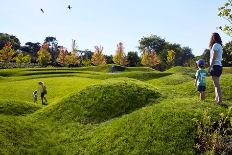 Chicago Botanic Garden's New Way for Kids to Engage With Nature Plastic Playground, Fall Planting, Chicago Botanic Garden, Planting Trees, Trees Landscape, Playground Design, American Architecture, Landscape Designs, Outdoor Classroom