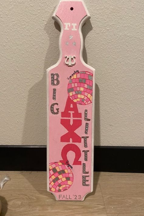 Big Little Sorority Shirts, Big Little Paddles, Sorority Themes, Big Little Basket, Chi Omega Sorority, Frat Coolers, Big Lil, Sorority Paddles, Big Basket