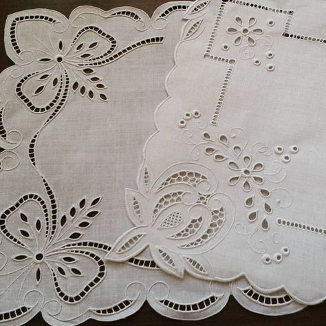 1000+ images about Richelieu Embroidery on Pinterest | Cut work ... Lace Beadwork, Embroidered Duvet Cover, Easter Embroidery Designs, Cutwork Embroidery, Geometric Embroidery, Hand Embroidery Flowers, Sewing Embroidery Designs, Free Machine Embroidery Designs, Free Machine Embroidery