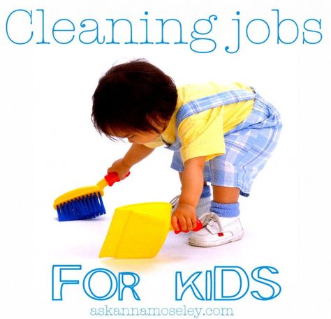 Teaching kids to clean and organize (lots of job ideas for kids)-- Ask Anna Kids Cleaning, Montessori Education, Montessori School, Parenting 101, Chores For Kids, Practical Life, Organization Kids, Raising Kids, Projects For Kids