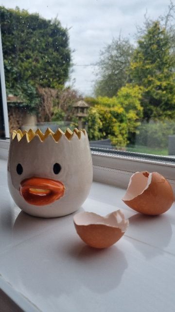 Emily on Instagram: "A bit of fun for the Easter weekend! 🐣 Everyone needs an egg separator 😂😂 • • • #Easter #eggseparator #handmadeceramics #pottery #kitchenutensils #eggs #baking #happyeaster #easterchick #easterfun #potteryfun" Egg Separator Pottery, Egg Separator Ceramic, Egg Separator, Pallet Projects Garden, Pinch Pots, Easter Weekend, Pottery Crafts, Easter Chicks, Pottery Wheel