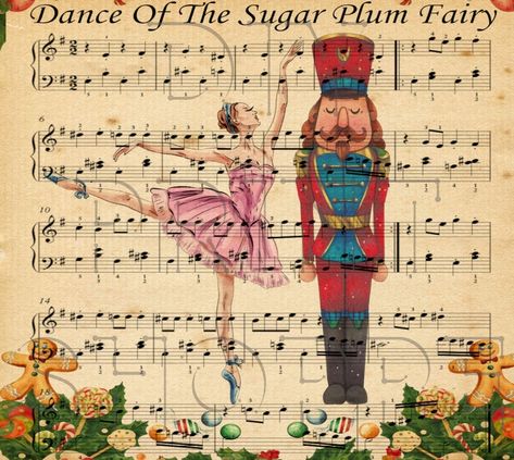 Nutcracker Printable Nussknacker Ballet Classic Song - Etsy Nutcracker Printable, Nutcracker Music, Holiday Song, Sugarplum Fairy, Beautiful Christmas Scenes, Nutcracker Decor, Ballet Posters, Vintage Nutcrackers, Christmas Musical