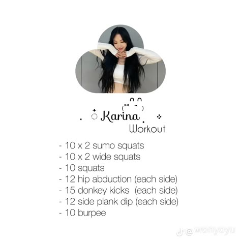 Yuna Itzy Workout Routine, Kpop Idol Workouts, Karina Workout, Chaewon Workout Routine, Ive Workout, Enhypen Workout Routine, Koop Workouts, Kpop Idols Diet And Workout, Idol Workout