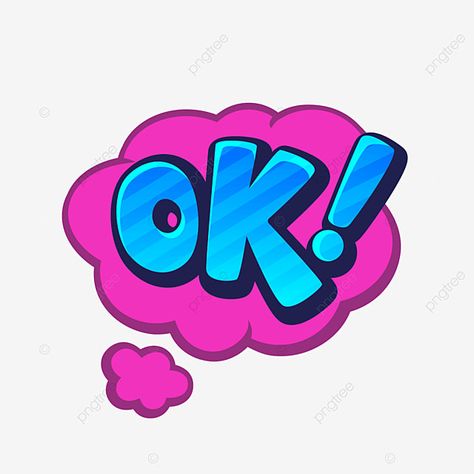 Ok Aesthetic, Ok Images, Ok Sticker, Comic Speech Bubbles, Cartoon Speech Bubble, Ok Hand Sign, Speech Text, Dj Inkers, Text Stickers