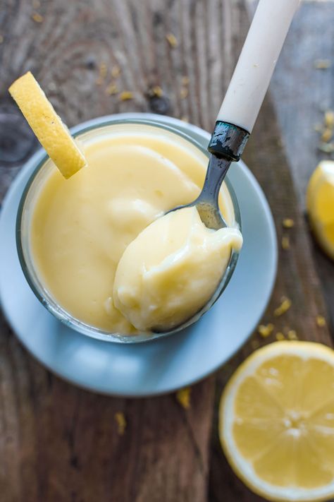 Sugar Free Lemon Curd, Cinnamon Biscuits, Lemon Curd Recipe, Curd Recipe, Thm Desserts, Light Desserts, Lemon Cream, Low Carb Gluten Free, Creamy Desserts