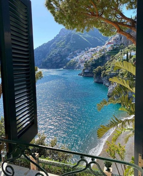 Sicilian Summer on Instagram: “Room with a view 🌿🌊 at @villatreville ✨ . via @mediterreavie . #mediterranean #mediterraneanlife #mediterraneanstyle #amalfi #eurosummer…” Karpathos, Italy Aesthetic, Italian Summer, Summer Dream, Positano, Pretty Places, Amalfi Coast, Travel Aesthetic, Dream Vacations