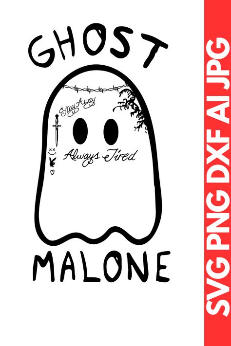 ghost malone svg | Halloween SVG | Ghost Sillouette | Ghost Malone Sweatshirt | Ghost Malone Shirt | Ghost Malone Costume Ghost Malone Svg, Ghost Malone, Halloween Svgs, Spooky Sweatshirt, Boo Tiful, Svg Halloween, Halloween Spirit, Halloween Svg, Disney Halloween