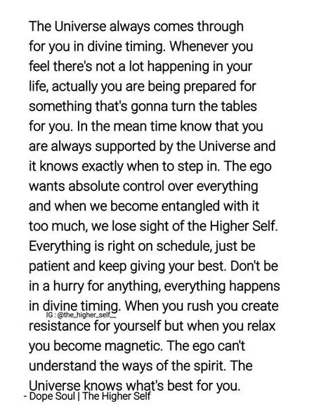 Trust Your Timing Quotes, Quotes About Divine Timing, Trust Divine Timing, Trust The Timing Quotes, Trust The Timing Of The Universe, Trust The Timing Of Your Life Quotes, The Higher Self, Trust Timing Quotes, Trust The Timing Of Your Life