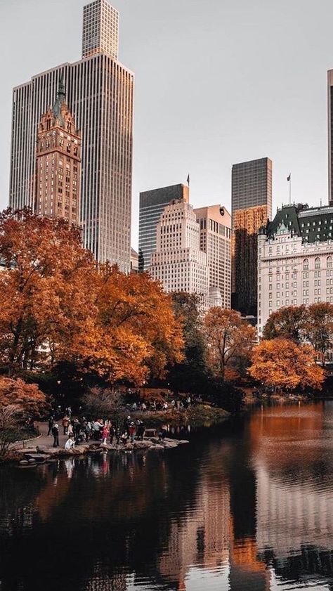 New York Thanksgiving Aesthetic, New York Fall Wallpaper, New York In Fall, New York Autumn, Dream Location, Autumn City, Outdoor Scenery, Fall Wallpapers, York Aesthetic