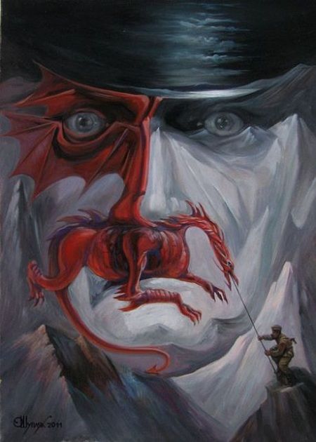 Oleg Shuplyak Optical Illusions Paintings Oleg Shuplyak, Optical Illusion Paintings, Illusion Paintings, Hidden Images, Art Optical, Optical Illusions Art, Image Painting, Charles Darwin, Illusion Art