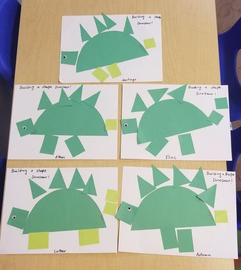 While doing the craft kids enjoyed  a lot to talked about the Stegosaurus - body shape, long or short neck, sharp or flat teeth, four legs or two, three toed or four toed feet, scales on the back . We loved this activity ❤️