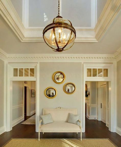 8 Secrets to Having a Gorgeous Entrance Foyer - laurel home | gorgeous entry and architecture by Austin Patterson Disston Architects House Is A Mess, Cream Trim, Entrance Foyer, Foyer Decorating, Foyer Design, Transom Windows, Modern Victorian, Home Luxury, Entry Foyer