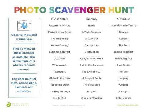 Teaching Philosophy, Creative Thinking Skills, Photo Scavenger Hunt, Creativity Exercises, Teaching Practices, Art Curriculum, Photography Lessons, Creative Teaching, Thinking Skills