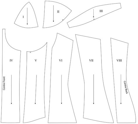 Exhibition: Remaking The Past. Chapter 5 | The Underpinnings Museum Free Corset Pattern, Elizabethan Clothing, Corset Jacket, Merry Widow, Boiled Wool Jacket, Corset Sewing Pattern, Technical Illustration, Technical Drawings, London College