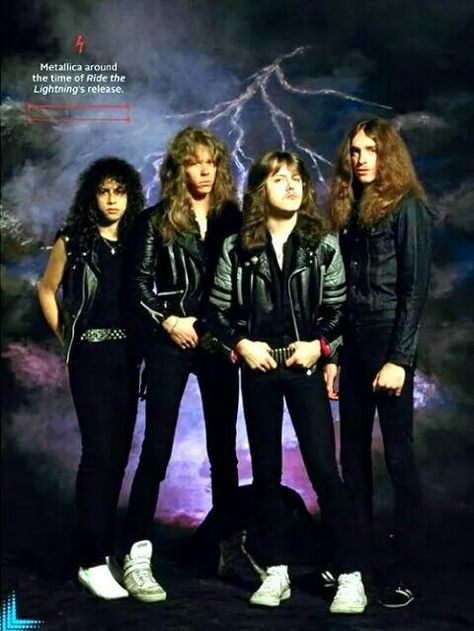 Ride the lightning era Metallica Band, Jason Newsted, Robert Trujillo, Cliff Burton, Dimebag Darrell, Ride The Lightning, Dave Mustaine, Kirk Hammett, 80s Bands