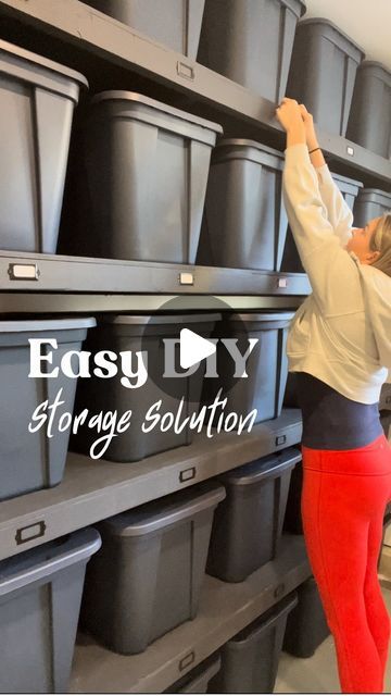 Diy Rack Storage, Diy Storage Garage, Diy Garage Cabinets Ideas, How To Store Camping Chairs In Garage, Shelf Storage Ideas Organizing, Unfinished Garage Organization, Diy Garage Storage Ideas Organizing, Loose Change Storage Ideas, Barndominium Storage Ideas