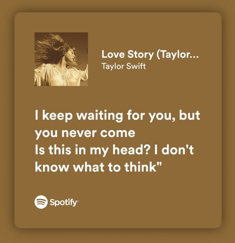 love story (taylor's version) Love Story Spotify Lyrics, Meaningful Lyrics Songs Taylor Swift, Love Story Taylor Swift Lyrics, Love Story Lyrics, Love Story Taylor Swift, Taylor Swift Love Story, Love Story Taylor, Story Lyrics, Songs That Describe Me