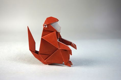 Simple monkey | by ob猫~ School Diorama, Origami Monkey, Bizarre Fashion, Fun Origami, Paper Folding Techniques, Origami Step By Step, Party Hosting, Paper Art Sculpture, Cute Toe Nails