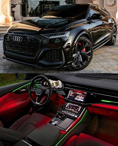 Audi Rs8, Dream Cars Audi, Luxury Cars Range Rover, Luxury Cars Audi, Audi Q8, Black Audi, Audi Car, Dream Cars Mercedes, Mom Car