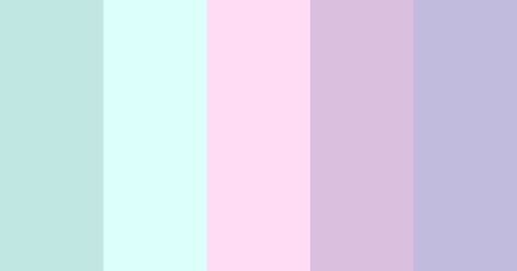 Pastel Tones Color Scheme » Cyan » SchemeColor.com Pastel Goth Palette, Pastel Clouds, Color Schemes Colour Palettes, Pastel Colour Palette, Palette Design, Pastel Palette, Color Palette Design, Pastel Colours, Aesthetic Colors