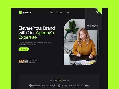 Digital Marketing Agency- Hero Section by Tajnuva Taskin Tahia Tista Hero Section Web Design, Website Hero Section, Agency Website Inspiration, Desain Ux, Marketing Agency Website, Hero Section, Agency Website Design, Web Design Marketing, Website Management