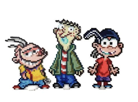 Mythology Crafts, Pixel Art Designs, Geek Mythology, Geek Diy, Art Figures, Pearl Beads Pattern, Ed Edd N Eddy, Ed Edd, Perler Bead Templates