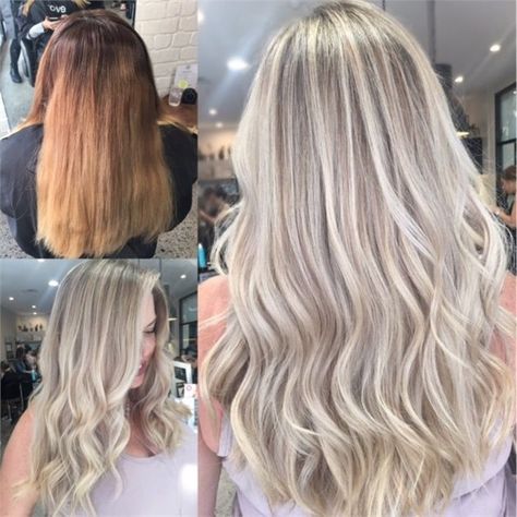 CORRECTION: Going For a Cleaner Blonde - Hair Color - Modern Salon Blonde Ombre Balayage, Pearl Blonde, Balayage Blond, Ash Hair, Ash Hair Color, Hair Color Pastel, Blonde Hair Looks, Trendy Hair Color, Platinum Blonde Hair