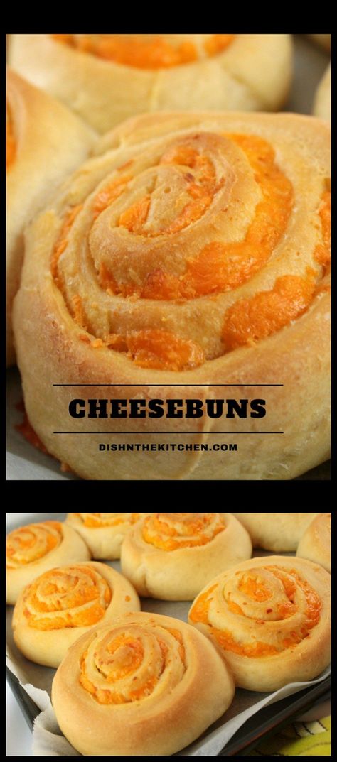 Cheesebuns - Dish 'n' the Kitchen Dinner With Buns Idea, Cheese Buns Bread Machine, Bread Machine Cheese Buns, Homemade Cheese Buns, Cheese Buns Recipe, Breakfast Buns, Kid Sandwiches, Baked Recipe, Cheese Buns