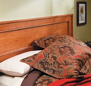 Headboard Plan, Cherry Bed, Woodsmith Plans, Frame Panel, Woodworking Projects Furniture, Woodworking Project Plans, Panel Headboard, Woodworking Project, Murphy Bed