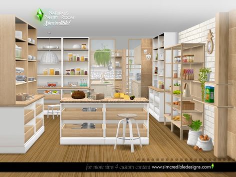 Sims 4 Cc Pantry Food, Pantry Sims 4, Sims 4 Pantry Shelves, Simcredible Naturalis, Sims 4 Pantry Shelf, Sims 4 Cc Pantry Shelves, Pantry Sims 4 Cc, Sims 4 Pantry Cc, Sims 4 Cc Industrial