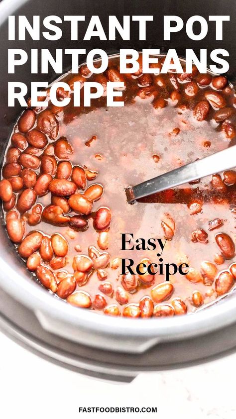 Pinto Beans Recipe Pressure Cooker Pintos In Instant Pot, Instapot Pinto Beans No Soak, Pinto Beans In Pressure Cooker, Instant Pot Charro Beans No Soak, Instant Pot Dried Beans Recipe, Brown Beans Instant Pot, Instant Pot Pinto Beans Soaked, Pressure Cooker Pinto Beans Recipes, Instant Pot Pinto Beans And Ham Hock