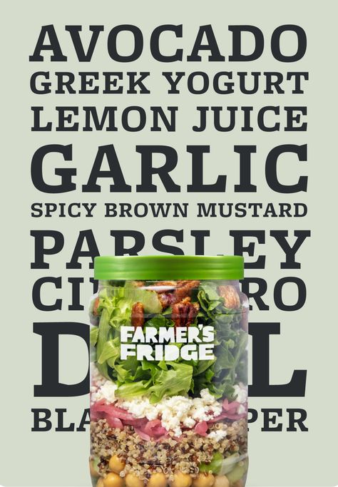 Cook less, eat better. Farmer's Fridge delivers healthy pre-made salads and more that are ready when you are. Stock your fridge with next week's meals. Farmers Fridge Recipes, Green Goddess Chicken Salad, Green Goddess Salad With Chickpeas, Green Goddess Cobb Salad Panera Copycat, Green Goddess Cobb Salad, Chickpea Green Goddess Salad, Green Goddess Salad Recipe, Smart Fridge, Pecan Salad