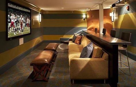 home_theater_room_9 Small Home Theater, Home Theater Lighting, Home Theater Room, Basement Home Theater, Theater Rooms, Theater Room Design, Interior Design Minimalist, Best Home Theater, Home Theater Setup