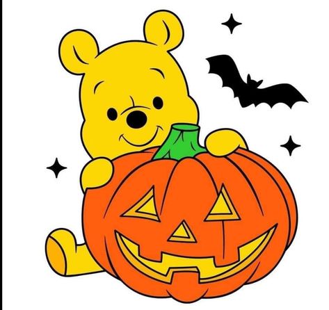 Pooh Pumpkin, Winnie The Pooh Pumpkin, Stitch Games, Latest Graphic Design, Easy Disney Drawings, Bat Pumpkin, Sette Nani, Halloween Wallpaper Cute, Bear Svg