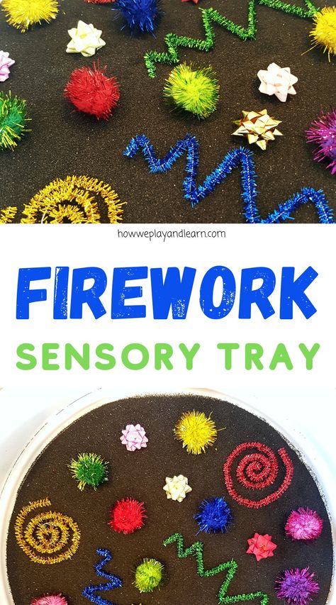 Firework sensory tray Preschool Bonfire Night Activities, Bonfire Kids Activities, Outdoor Firework Activities Eyfs, Bonfire Activities For Toddlers, Bonfire Night Sensory Play, Firework Activities For Babies, Bonfire Night Activities For Babies, Firework Night Activities, Bonfire Night Early Years