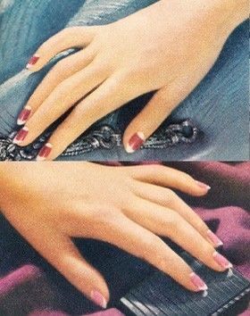 1920s vintage manicure 1920s Nails, Modern Manicure, Moon Manicure, Retro Nails, Japanese Nail, Manicure Inspiration, Vintage Nails, Japanese Nail Art, Vintage Moon