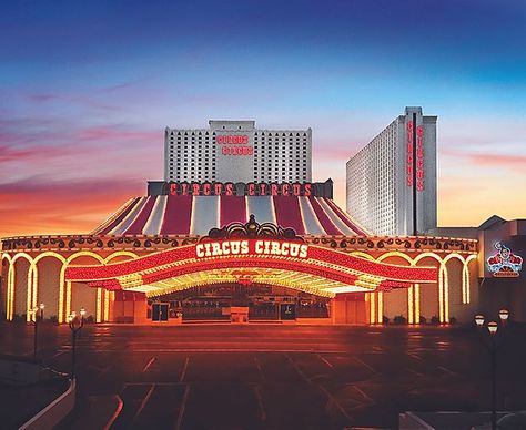 Circus Circus Hotel Las Vegas, Circus Circus Las Vegas, Best Las Vegas Hotels, Westgate Las Vegas, Las Vegas Buffet, Mirage Hotel, Circus Circus, Las Vegas Blvd, Vegas Hotel