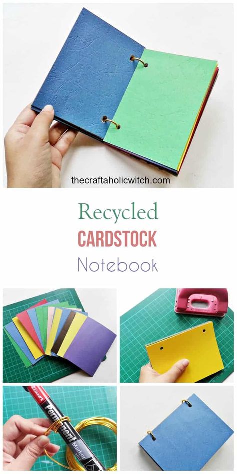 Recycle Notebook Diy, Diy Scrapbook Notebook, Diy Small Notebook Ideas, Making A Notebook Diy, Notebook Diy Ideas, Small Note Book Ideas, Binding Books Diy Simple, Diy Small Notebook, Handmade Notebook Ideas