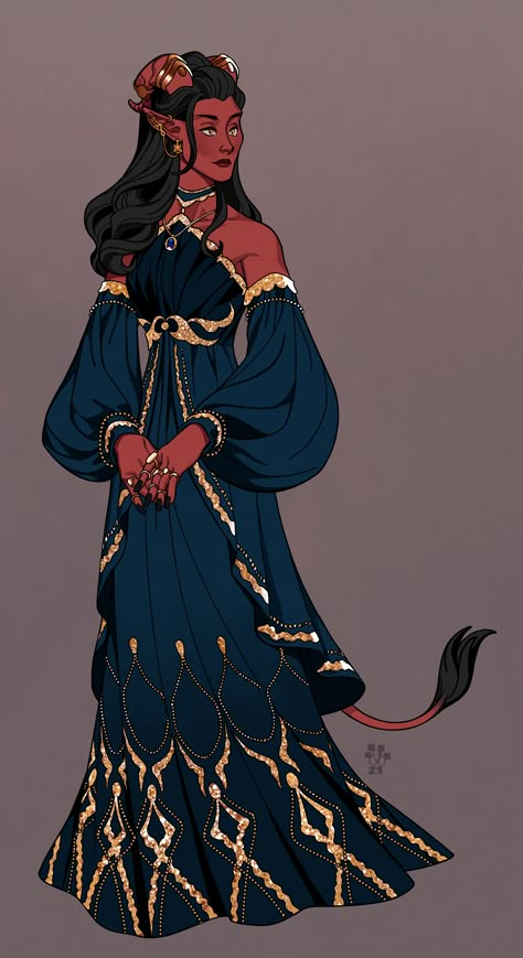 Tiefling Outfits, Marion Lavorre, Dnd Royalty, Priestess Character Design, Tiefling Female, Dnd Art, Dungeons And Dragons Characters, D&d Dungeons And Dragons, Dungeons And Dragons Homebrew