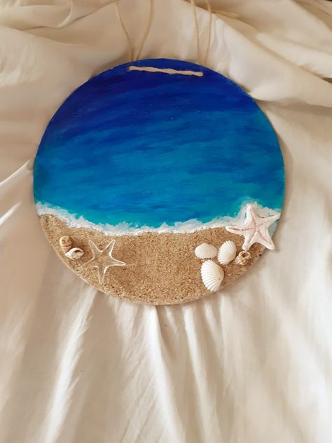 Wall hangings,sea art,DIY art . Sea Theme Clay Art, Art With Sea Shells Diy Ideas, Diy Ocean Decor Sea Theme Wall Art, Diy With Sea Shells, Clay Crafts Wall Decor, Clay Ocean Art, Sea Shells Crafts Ideas, Sea Shell Art Painting, Sea Clay Art