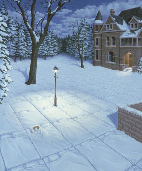 White Blanket- Rob Gonsalves Robert Gonsalves, Jimmy Lawlor, Rob Gonsalves, Optical Illusion Paintings, Amazing Optical Illusions, Illusion Kunst, Illusion Paintings, Illusion Pictures, Canadian Painters