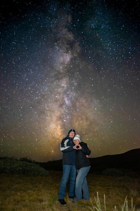 This couple celebrated their anniversary with us in a 5 billion star experience! Come join us for and make your special day out of this world. #astrophotography #milkyway #nightsky #astrophoto #milkywaygalaxy #astronomy #milkywaychasers #universetoday #natgeospace #nightimages #nightscape #nightphotography #longexposure #astrophotographer #milkywayphotography #startrails #starrynight #galaxy #astronomyphotography #denver #coloradolife #coloradogram Cute Proposal Ideas, Astronomy Photography, Milky Way Photography, Prewedding Outdoor, Maternity Shoot Ideas, Dream Land, Milky Way Galaxy, Maternity Pics, The Rockies