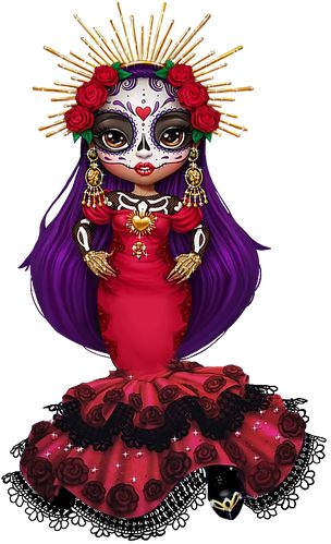 Dibujos Halloween, Flower Gown, Maria Garcia, Skull Handbags, Accessoires Barbie, High Characters, Mexican Heritage, Costume Ball, High Pictures