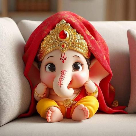 Animated Ganesha Images, God Pictures Hindu Wallpaper, Pillayar Images, Baby Ganesha Cute, Ganpati Wallpaper, Gannu Bappa, Om Ganesha, Cartoon Drawing For Kids, Ganpati Idol