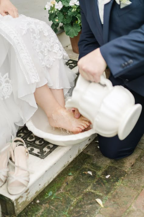 Washing The Feet At Wedding, Unity Ceremony Feet Washing, Feet Washing Wedding Ceremony, Washing Of The Feet Wedding, Footwashing Ceremony Wedding, Wedding Washing Feet Ceremony, Washing Feet Wedding, Wedding Watch For Bride, Washing Feet At Wedding