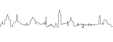 Copenhagen Skyline - by Ørgreen Copenhagen Skyline, Tattoo Ideas Beautiful, Paris Tattoo, Copenhagen City, Love Graphic, Design Brand Identity, Canvas Crafts, My New Home, Embroidery Ideas