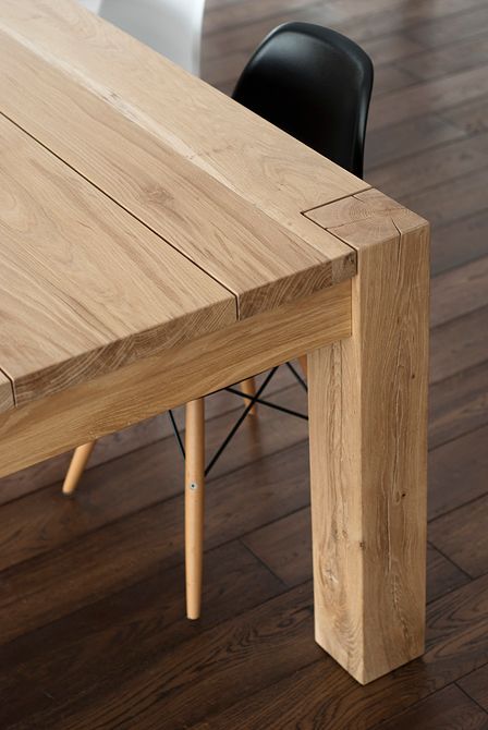 photos for Poppyworkshttp://www.poppyworks.pl/ Solid Oak Dining Table, Table Handmade, Timber Furniture, Oak Table, Oak Dining Table, Dining Table Design, Wooden Dining Tables, Handmade Modern, Woodworking Furniture