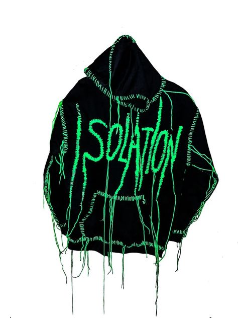 Alternative Fashion Diy, Rave Hoodie, The End Is Near, Rhinestone Hoodie, Diy Clothes Design, Lined Hoodie, Funny Outfits, Vibe Clothes, Custom Hoodies